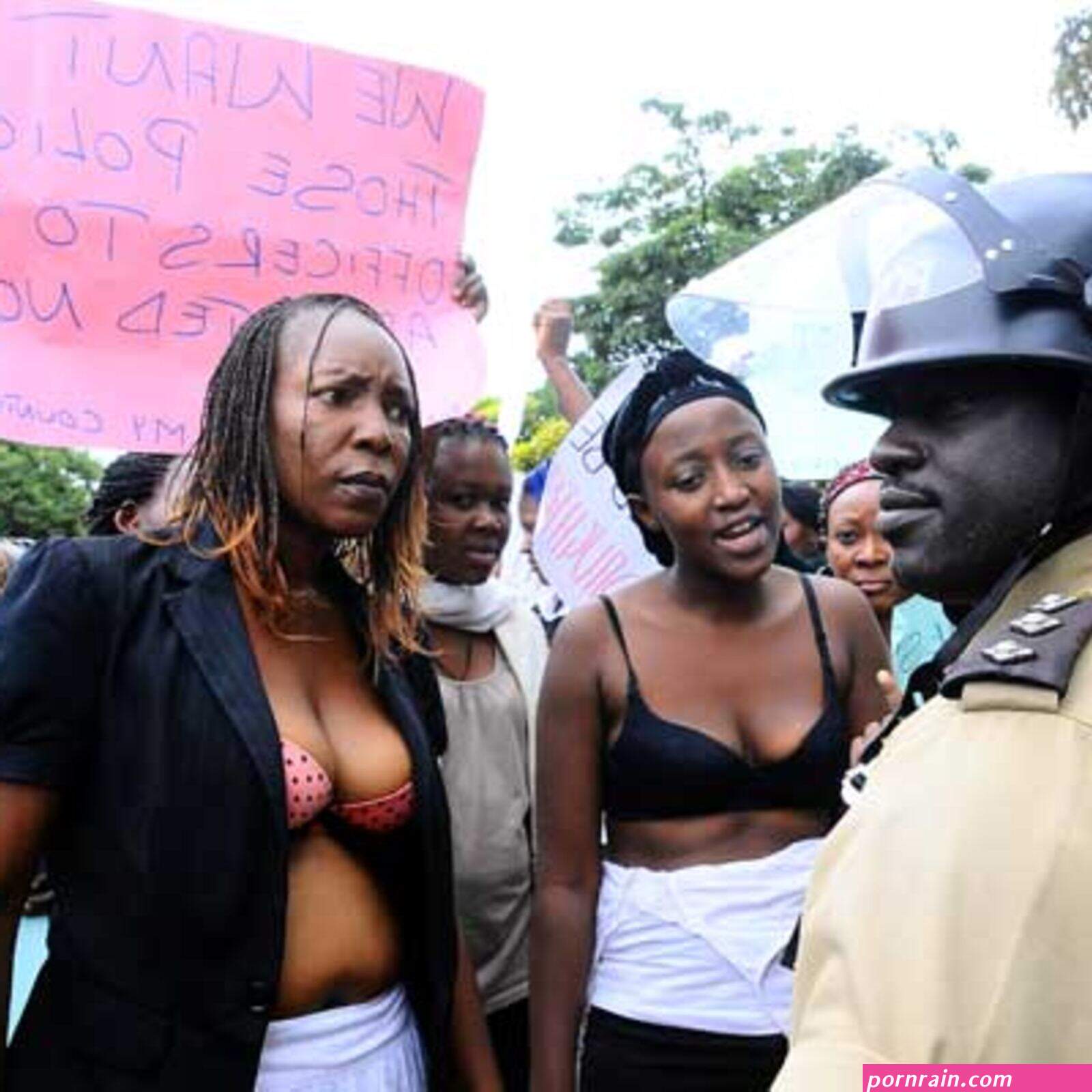 ugandan woman stripped naked