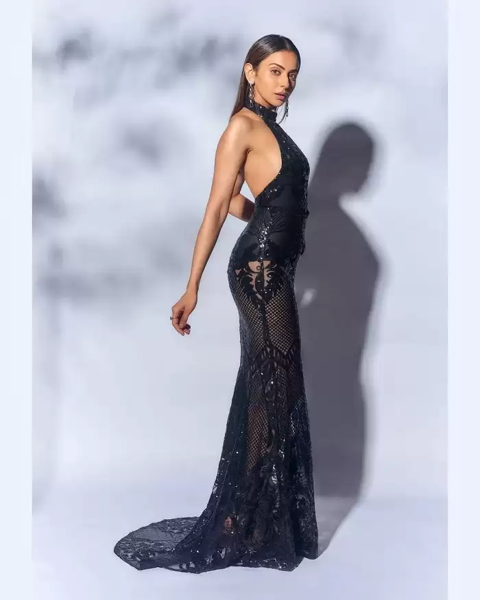 exposed in transparent dress hot photos rakul