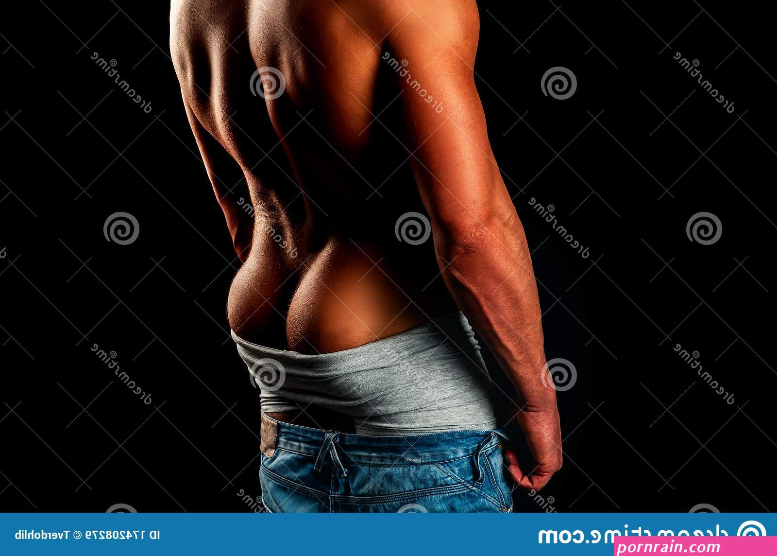 naked black guy ass