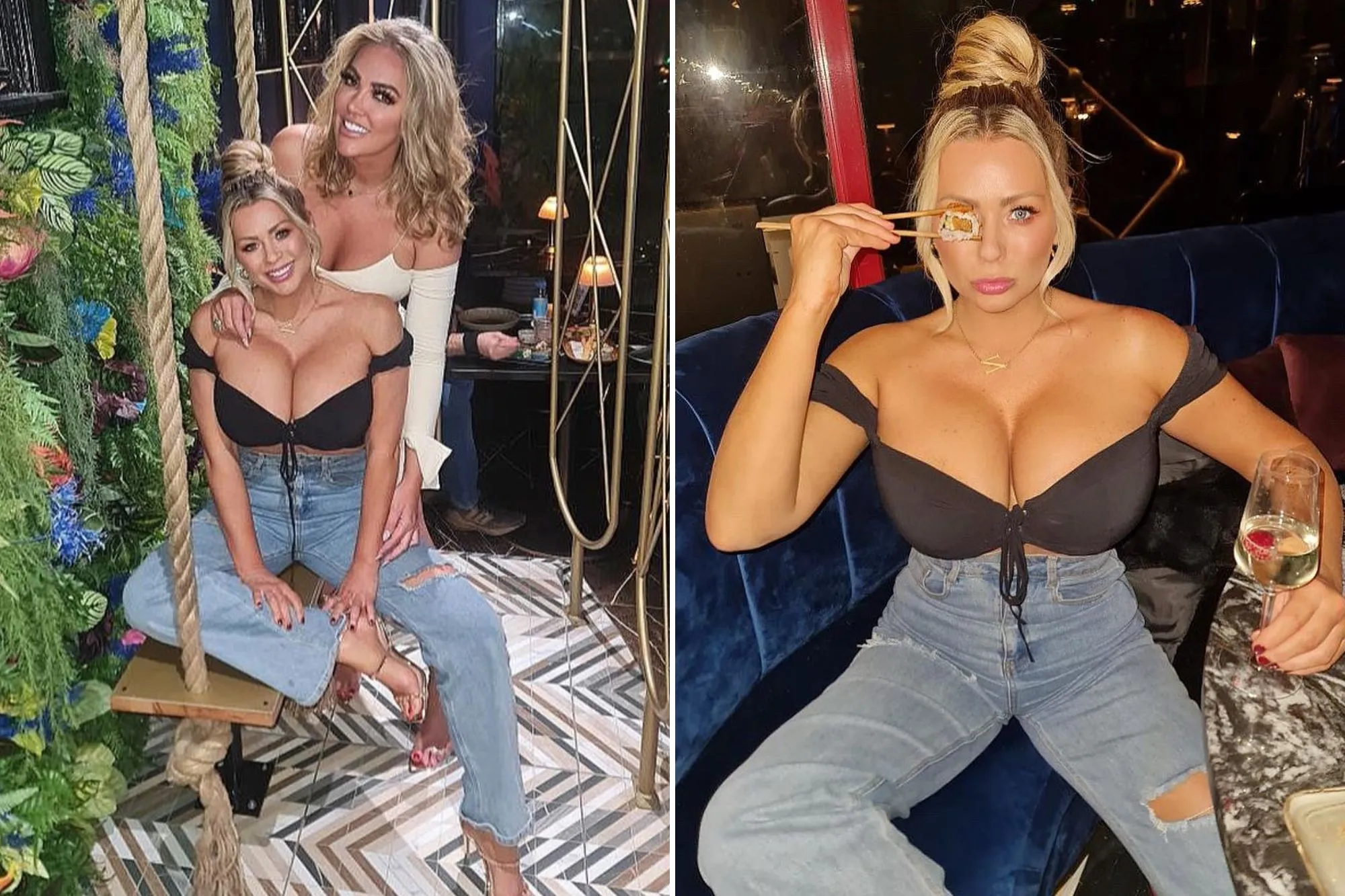 amy day flaunts her sexy tits in london