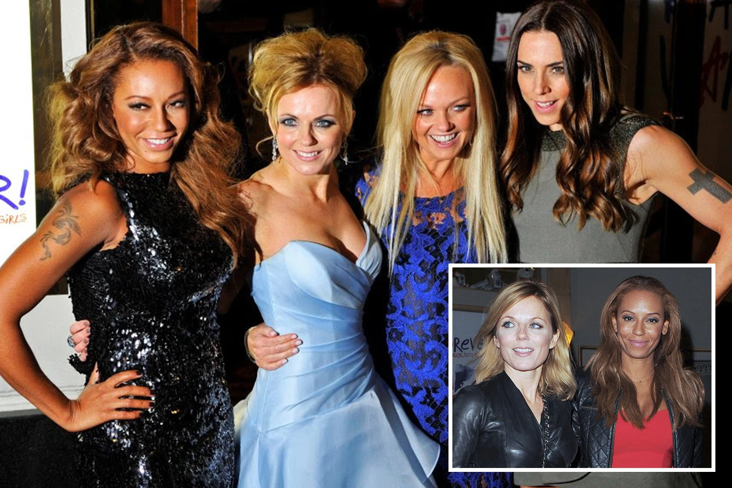 mel b christine crokos lesbian kisses