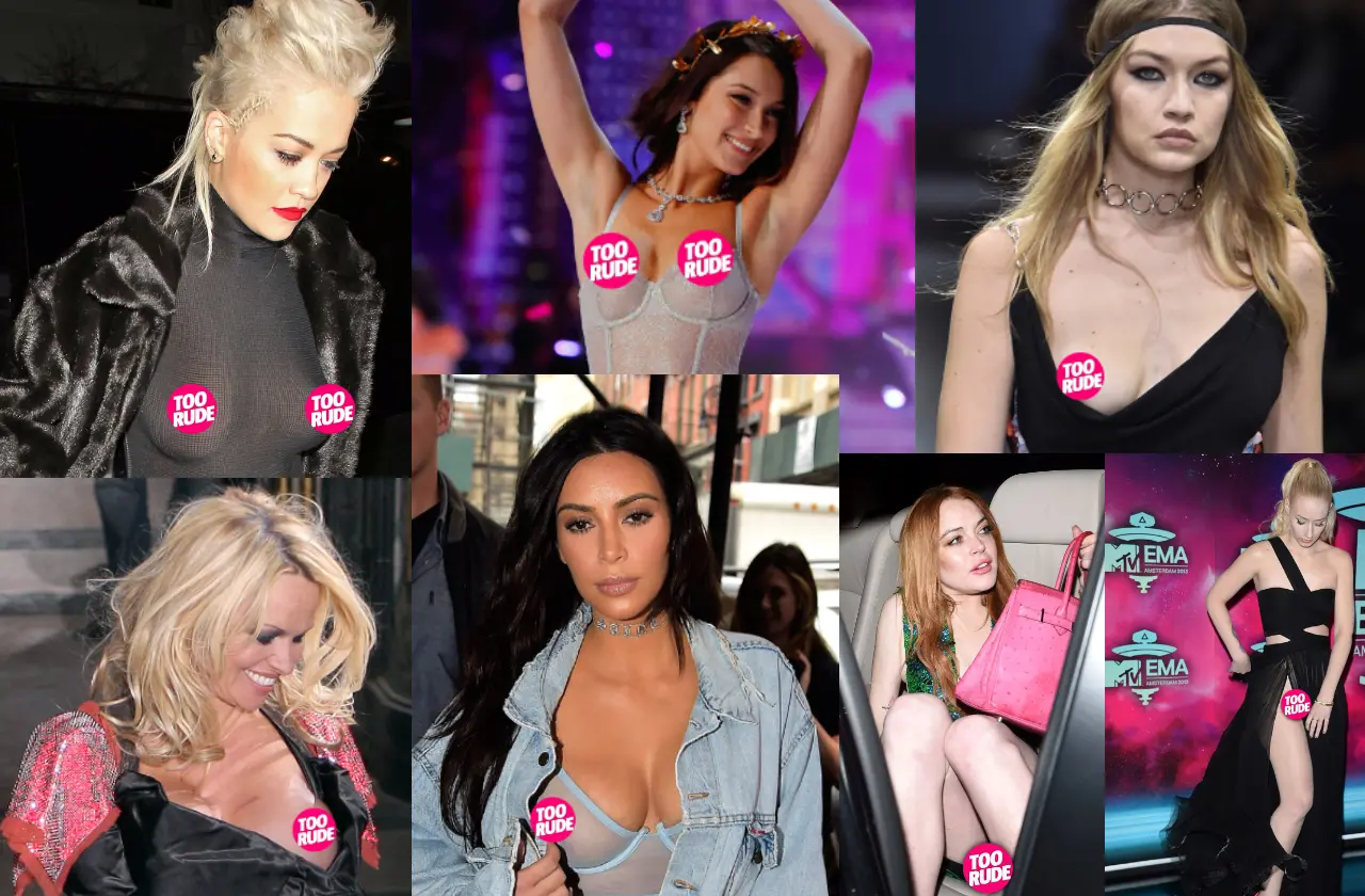 rita ora nipple slip