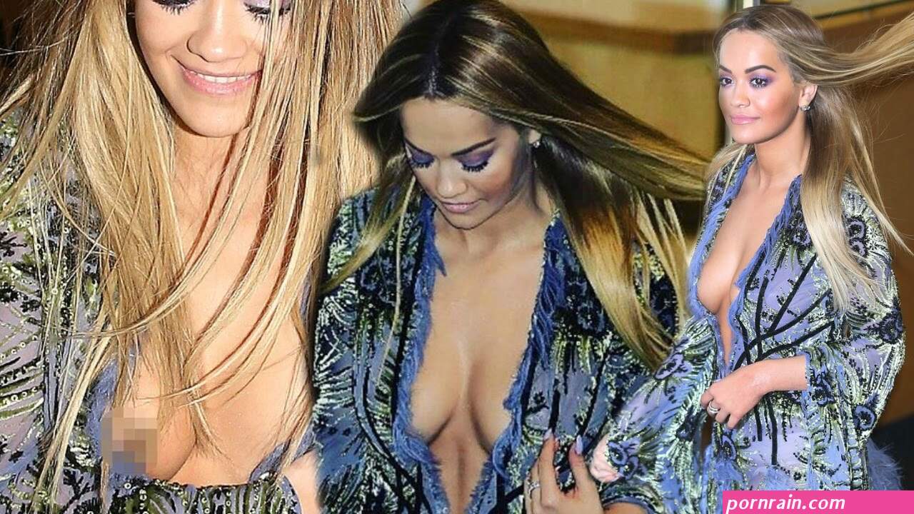 rita ora nipple slip