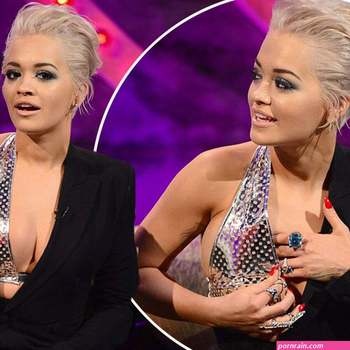 rita ora nipple slip
