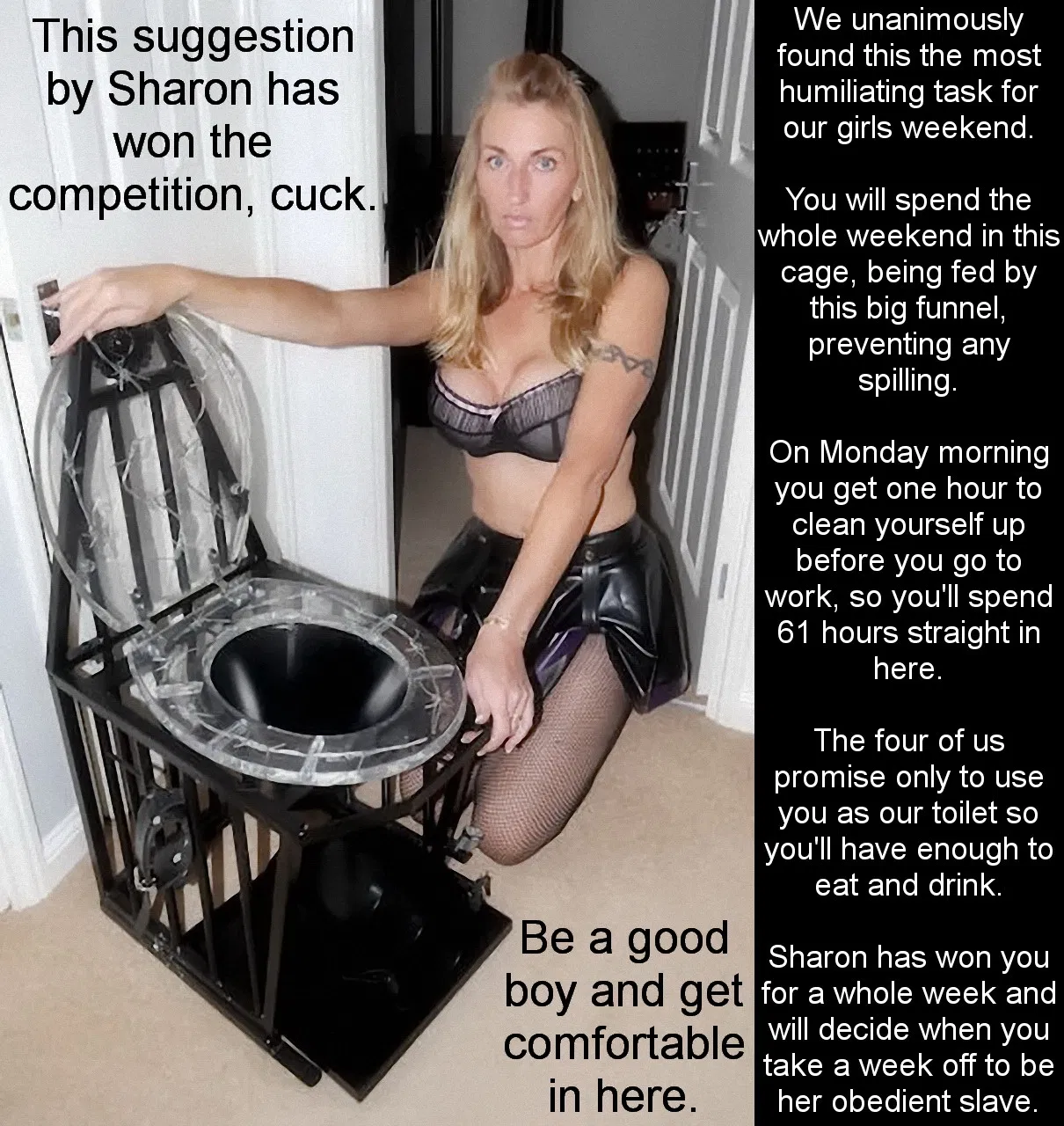 femdom slave captions