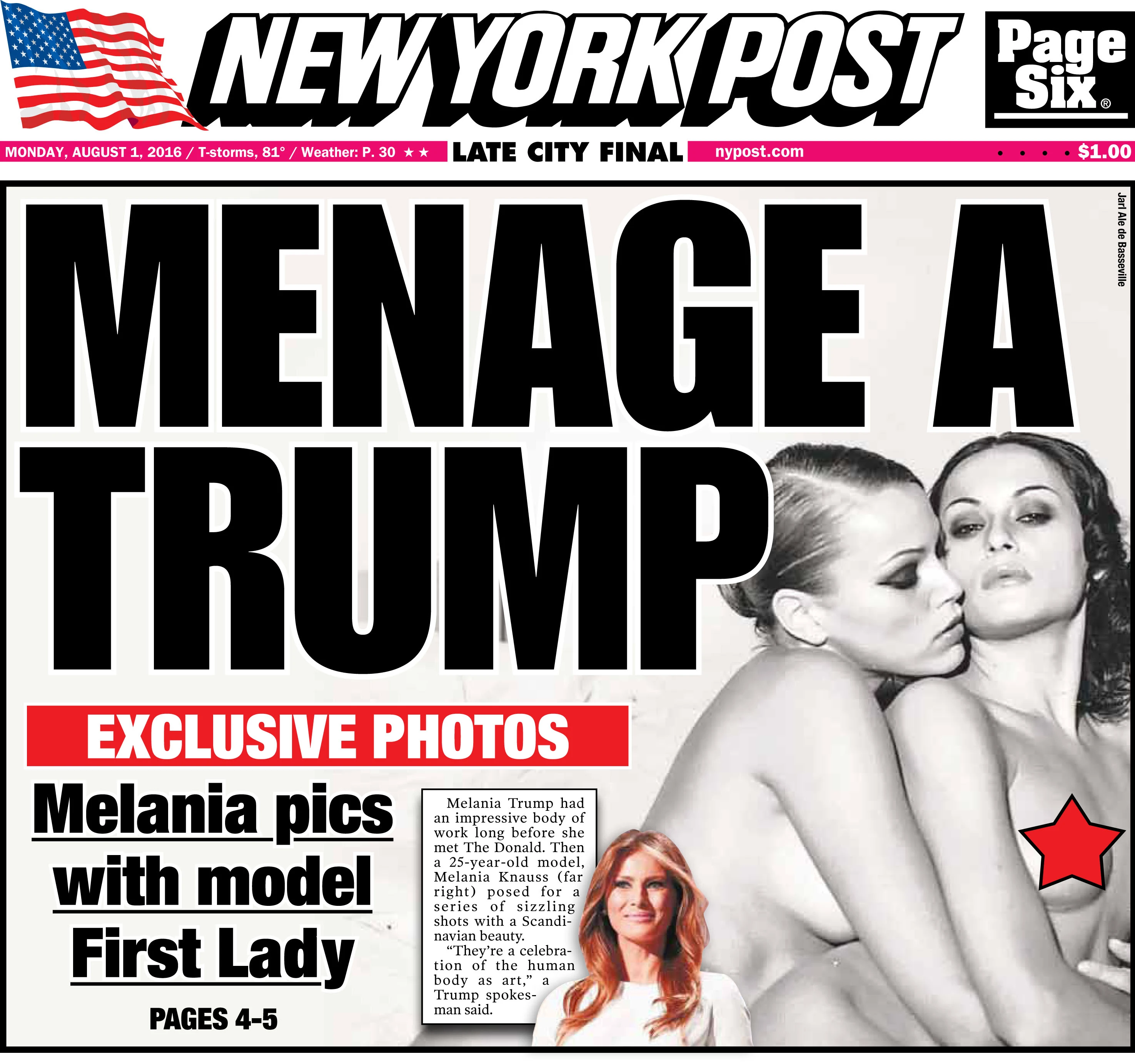 melania trump naked
