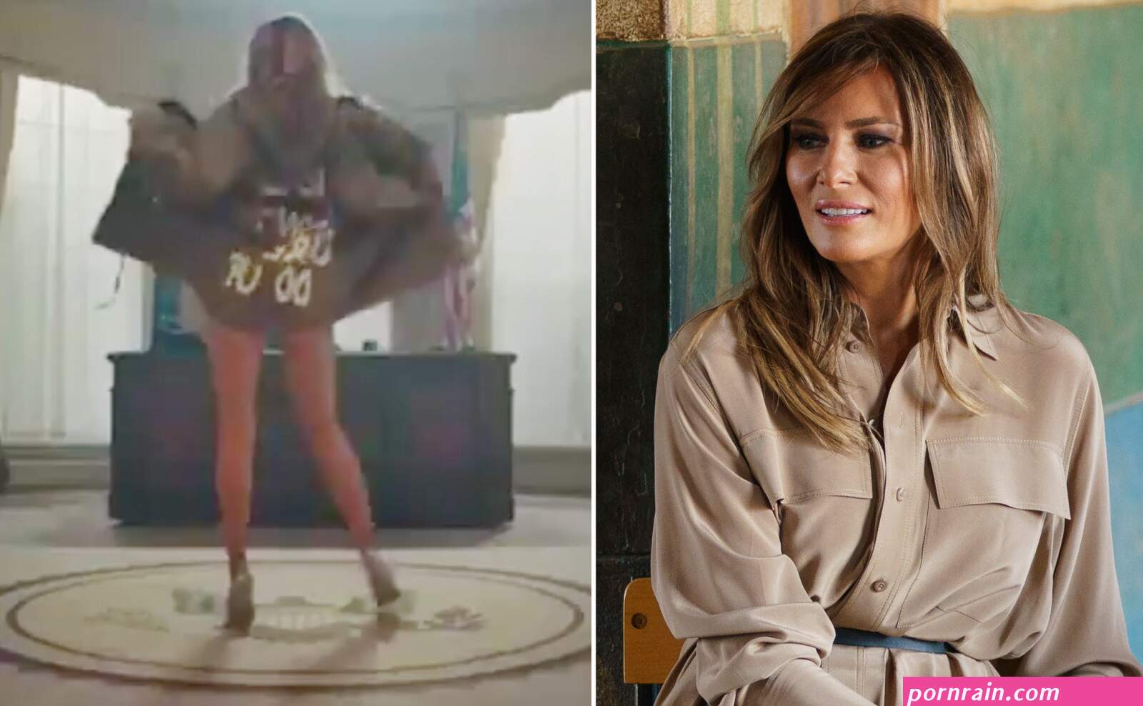 melania trump naked
