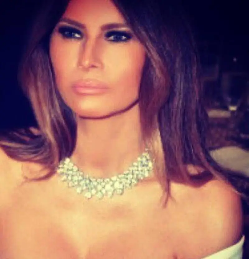 melania trump naked