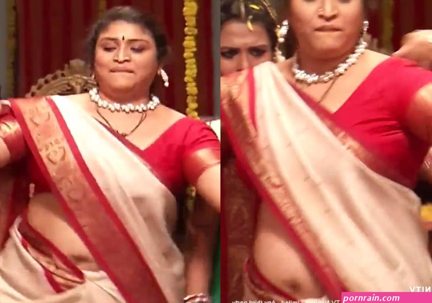 aunty navel deep photo
