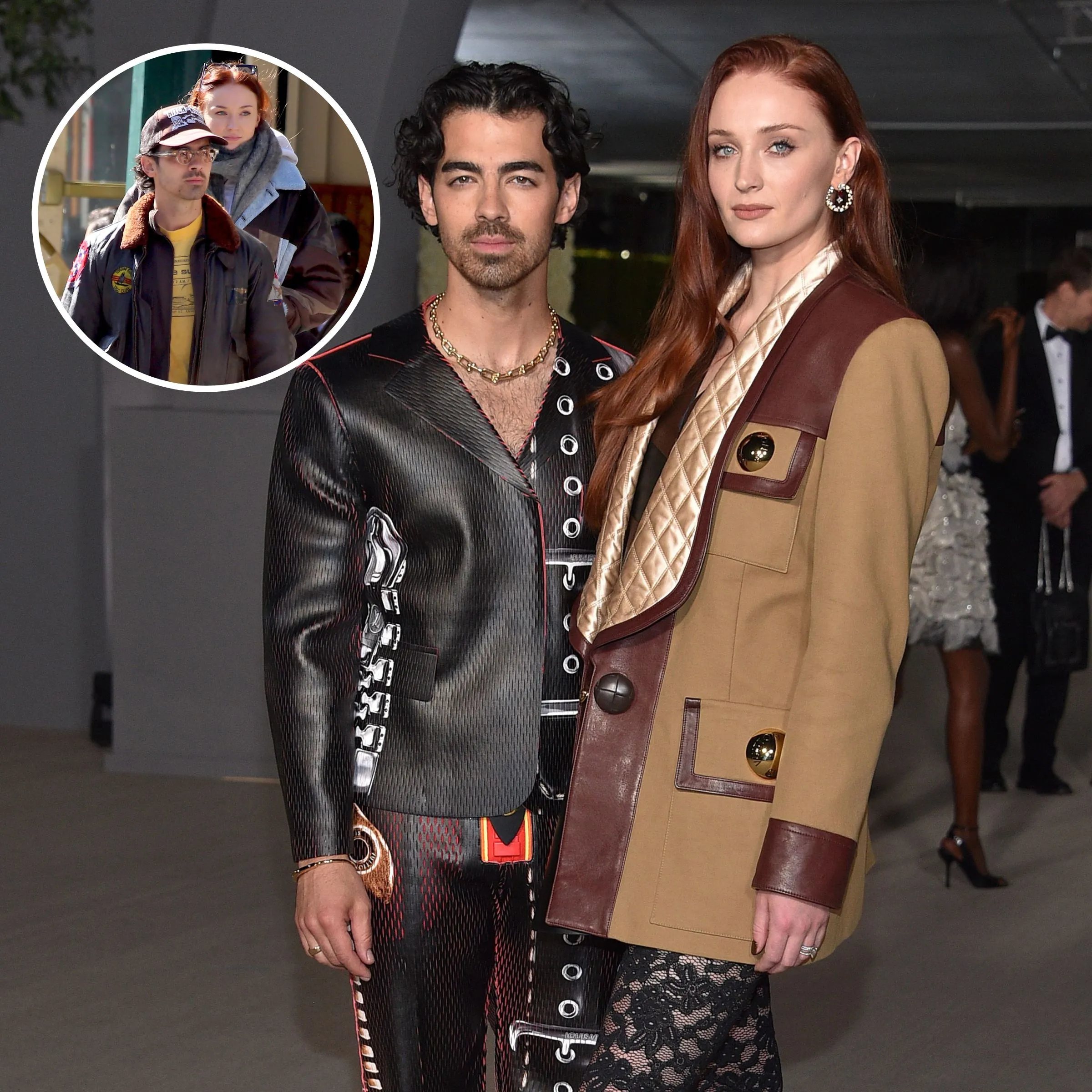 sophie turner joe jonas walk around by the hudson river in nyc