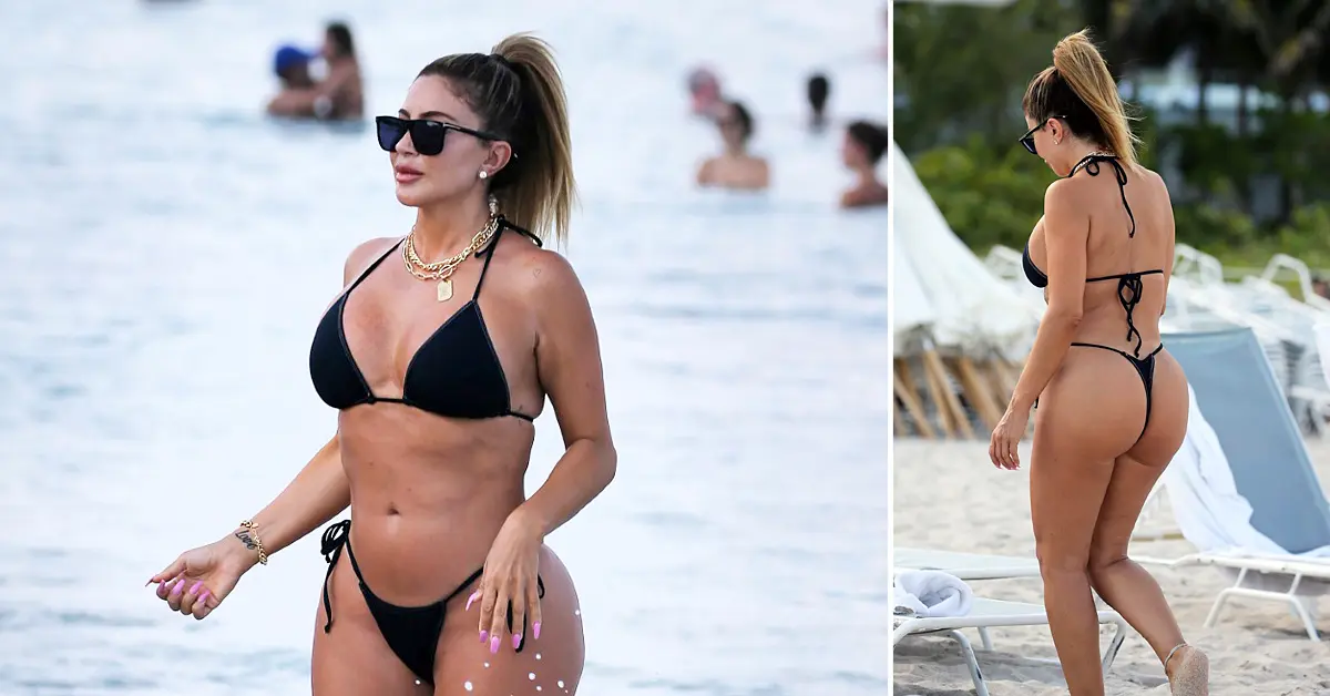 larsa pippen flaunts her curves in a bikini in miami