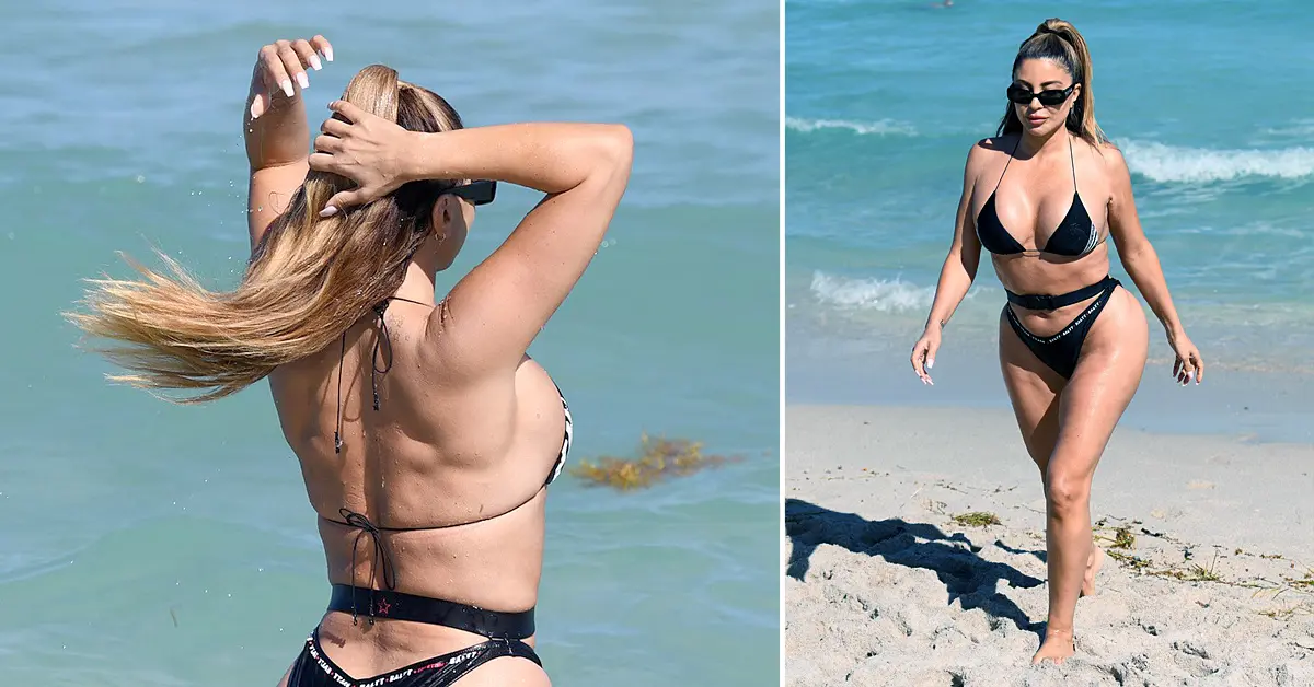 larsa pippen flaunts her curves in a bikini in miami