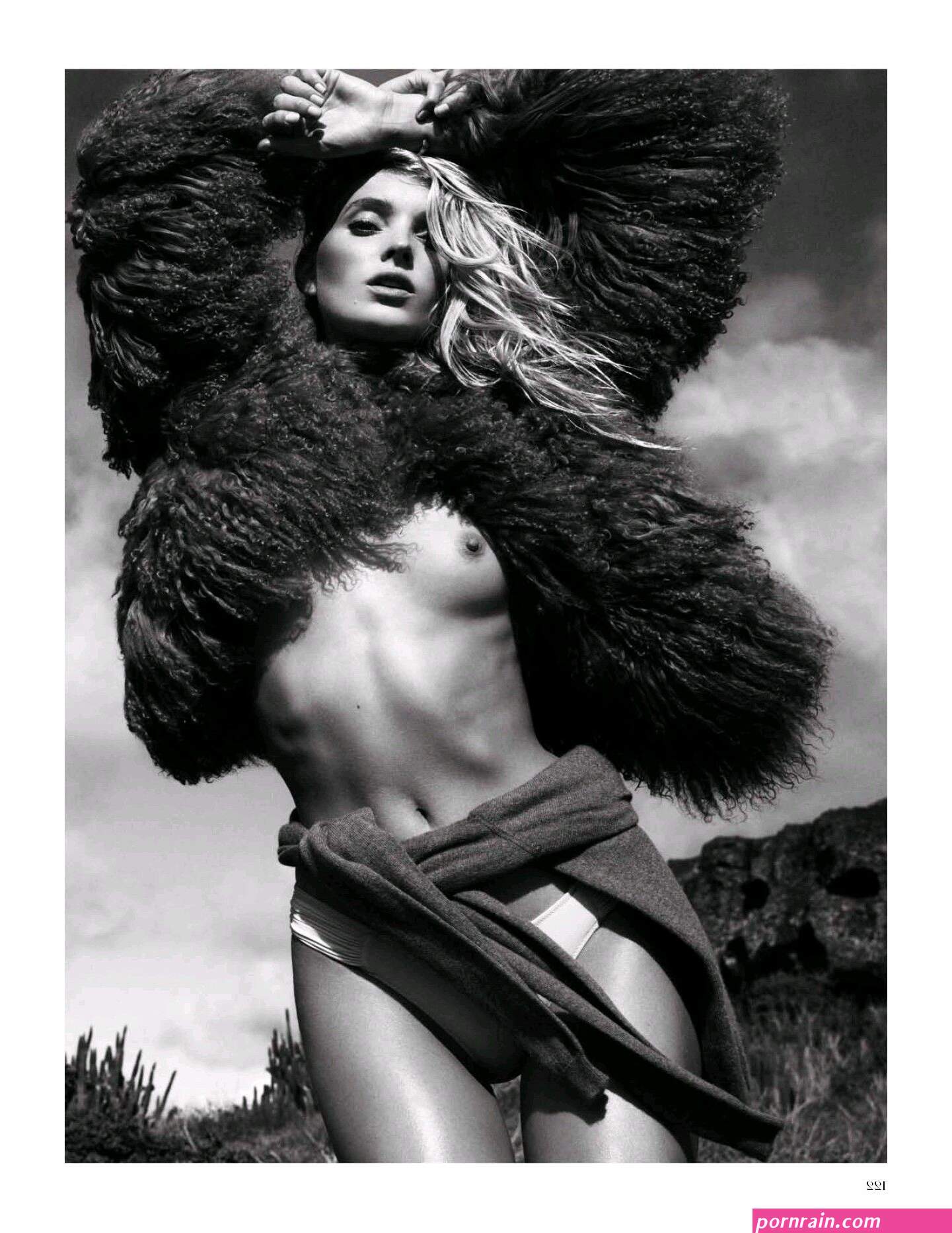 elsa hosk sexy topless vogue