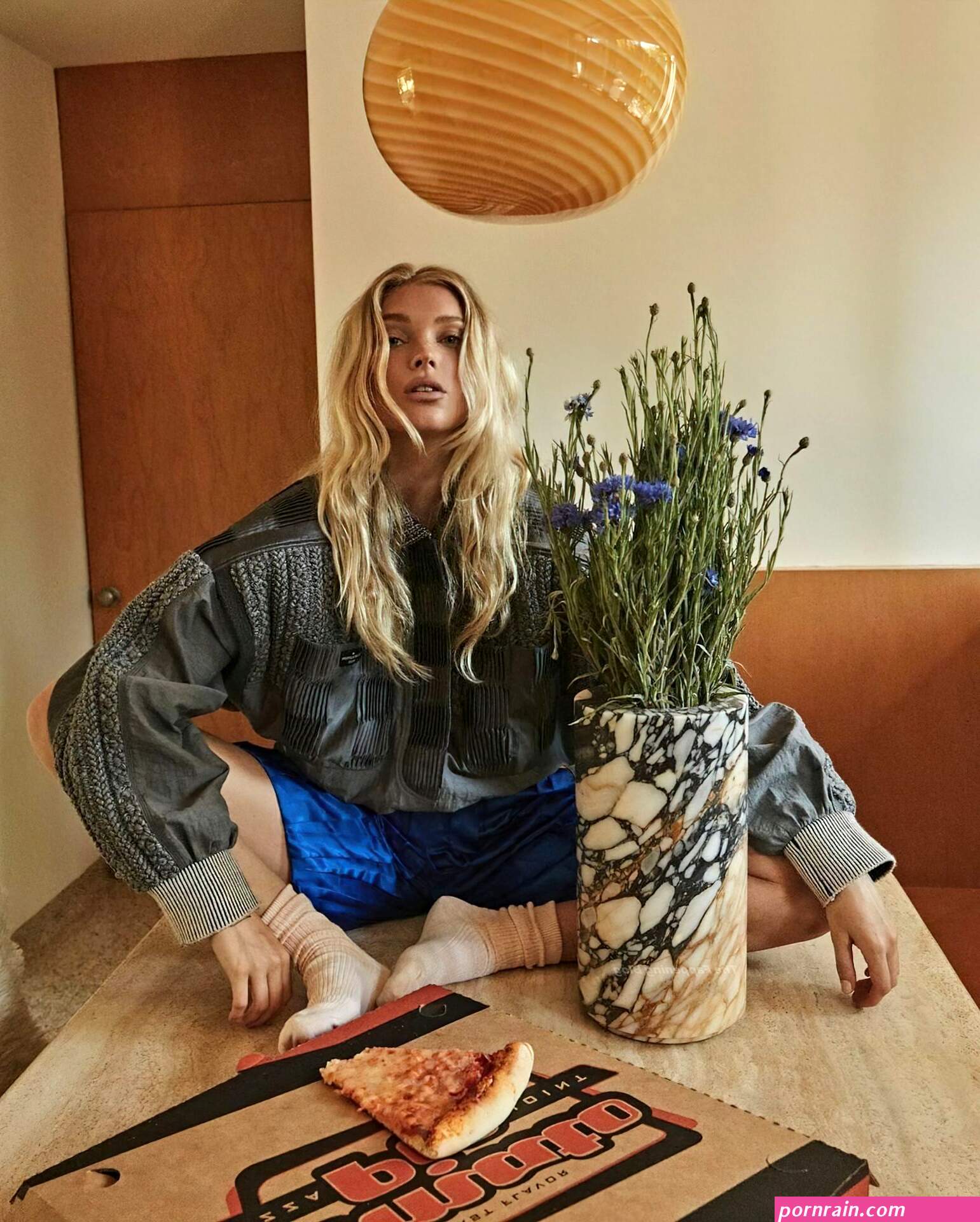 elsa hosk sexy topless vogue