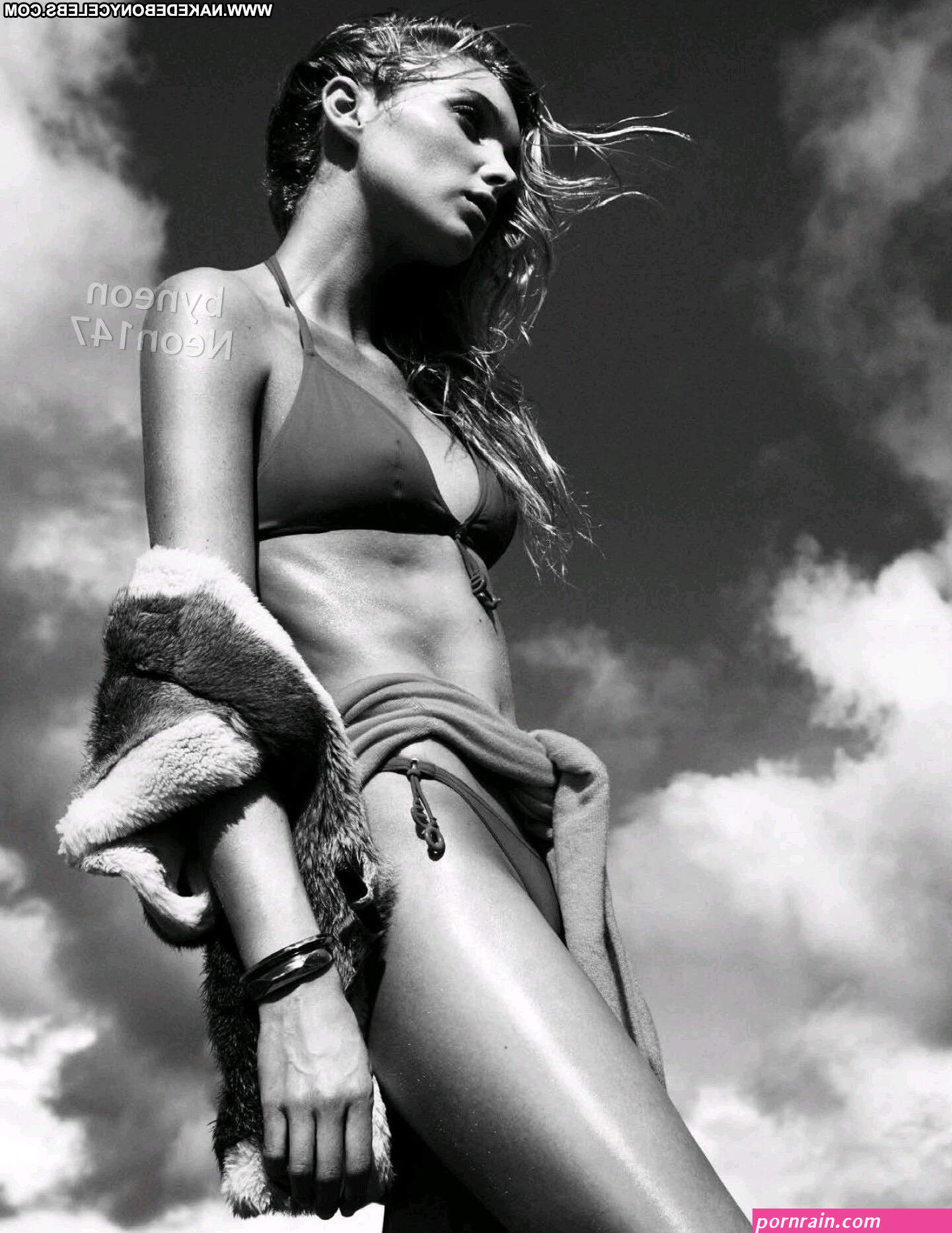 elsa hosk sexy topless vogue