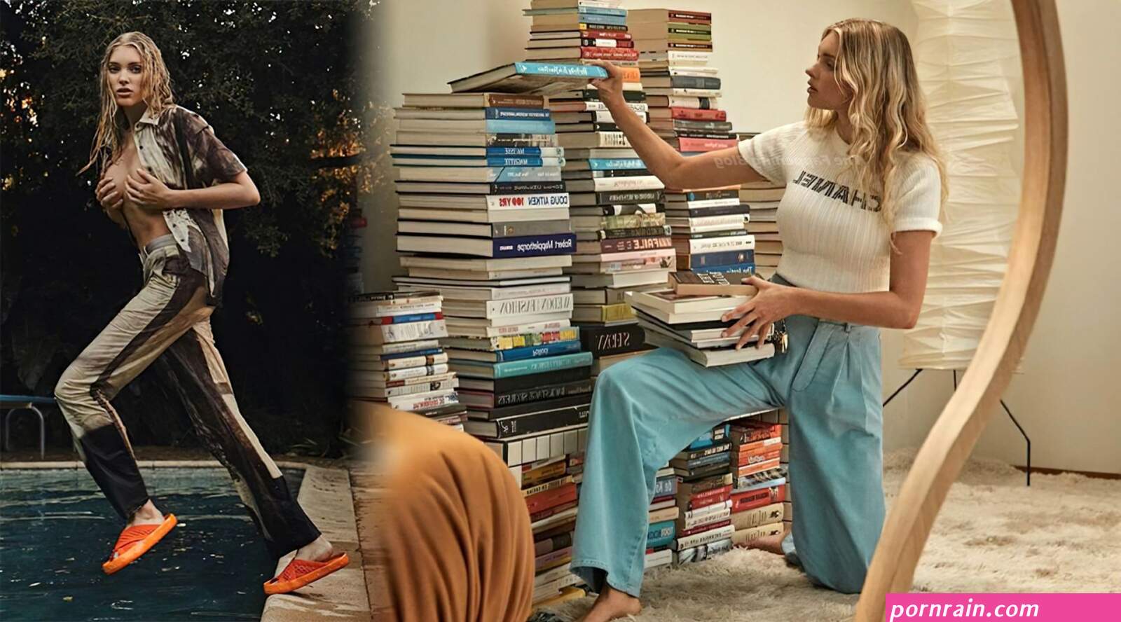 elsa hosk sexy topless vogue
