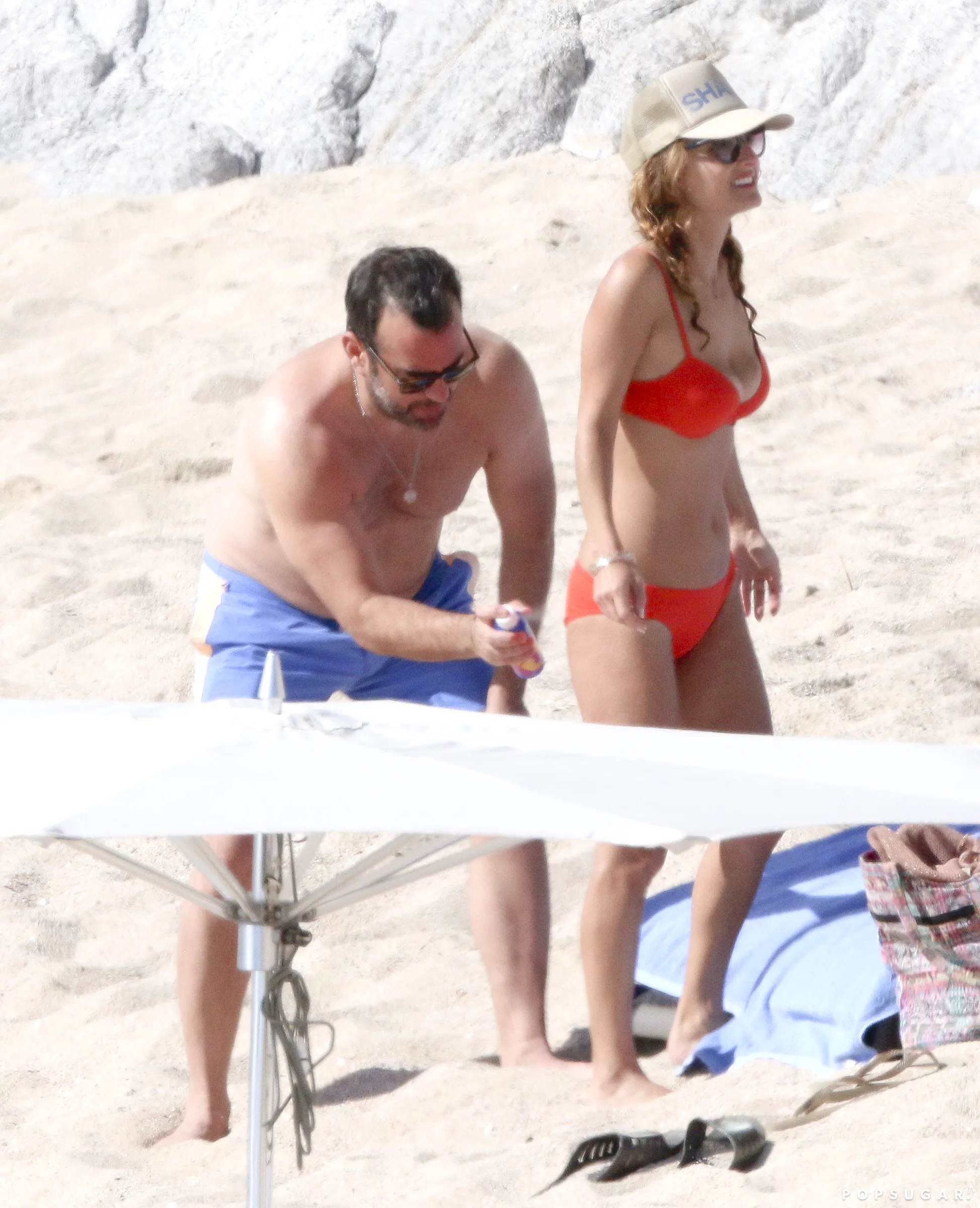 giada de laurentiis relaxes with shane farley on the beach in miami