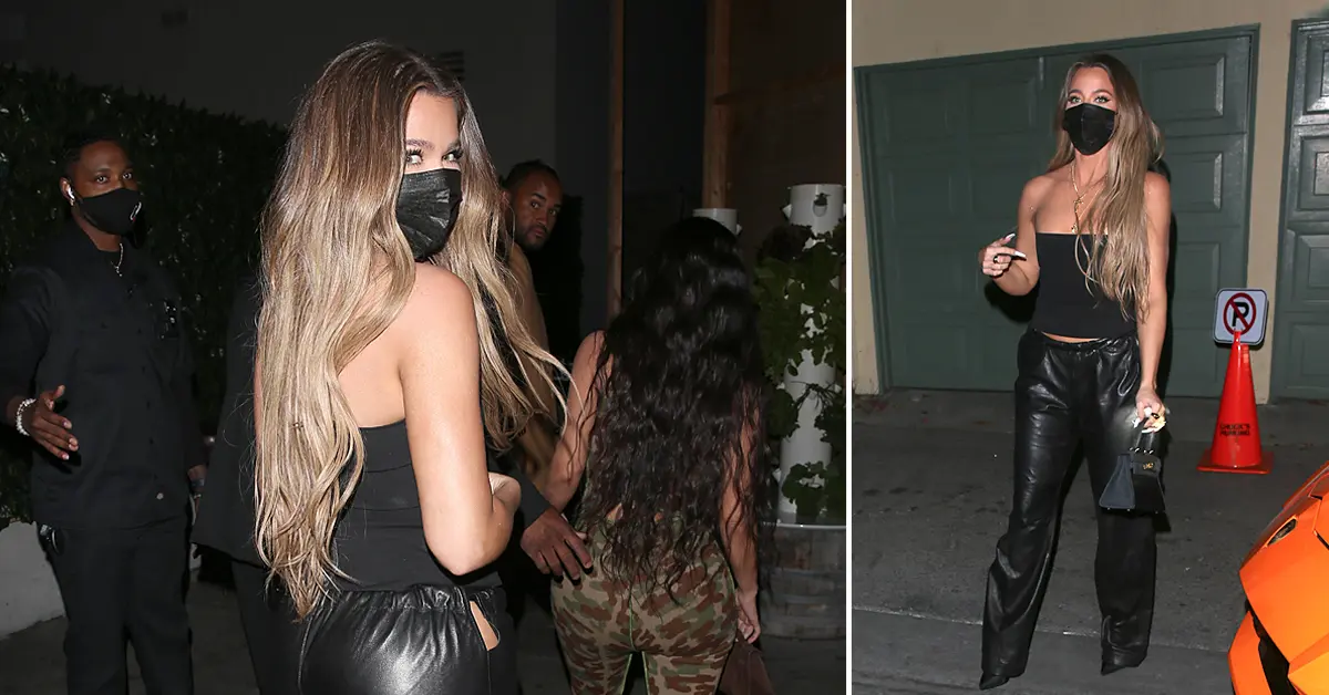 kim kardashian khloe kardashian had all eyes on them as they strutted into craigs