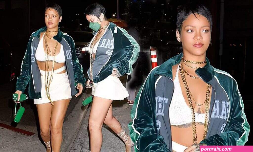 leggy rihanna brings her nostalgic style to dinner as she rocks a bold pixie cut