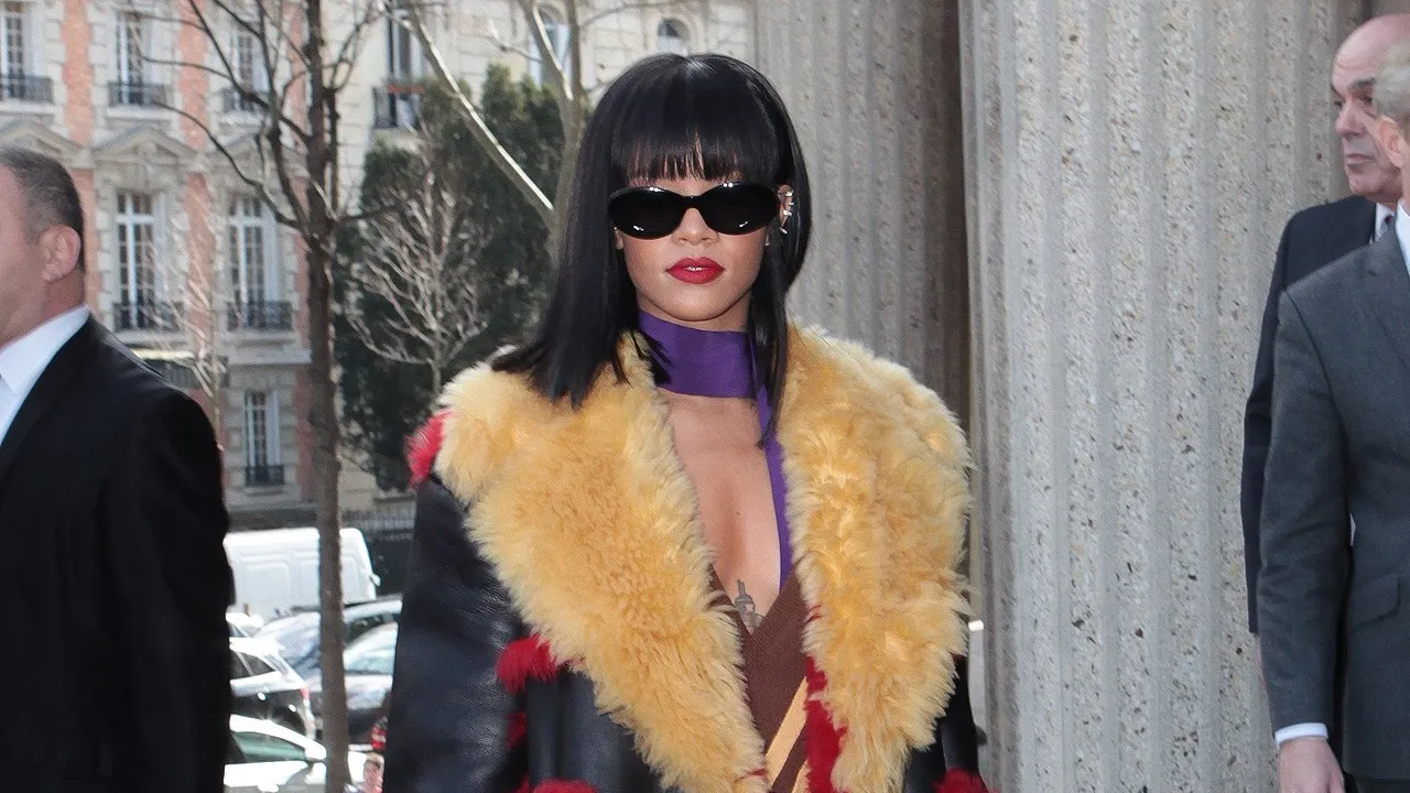 leggy rihanna brings her nostalgic style to dinner as she rocks a bold pixie cut