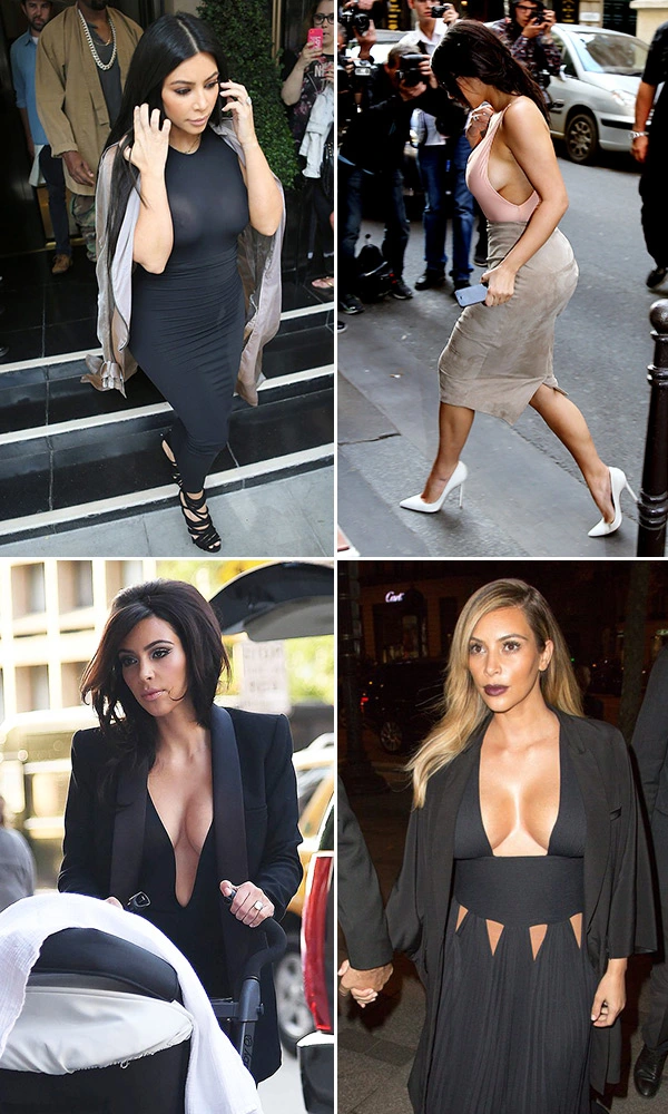 kim kardashian without bra