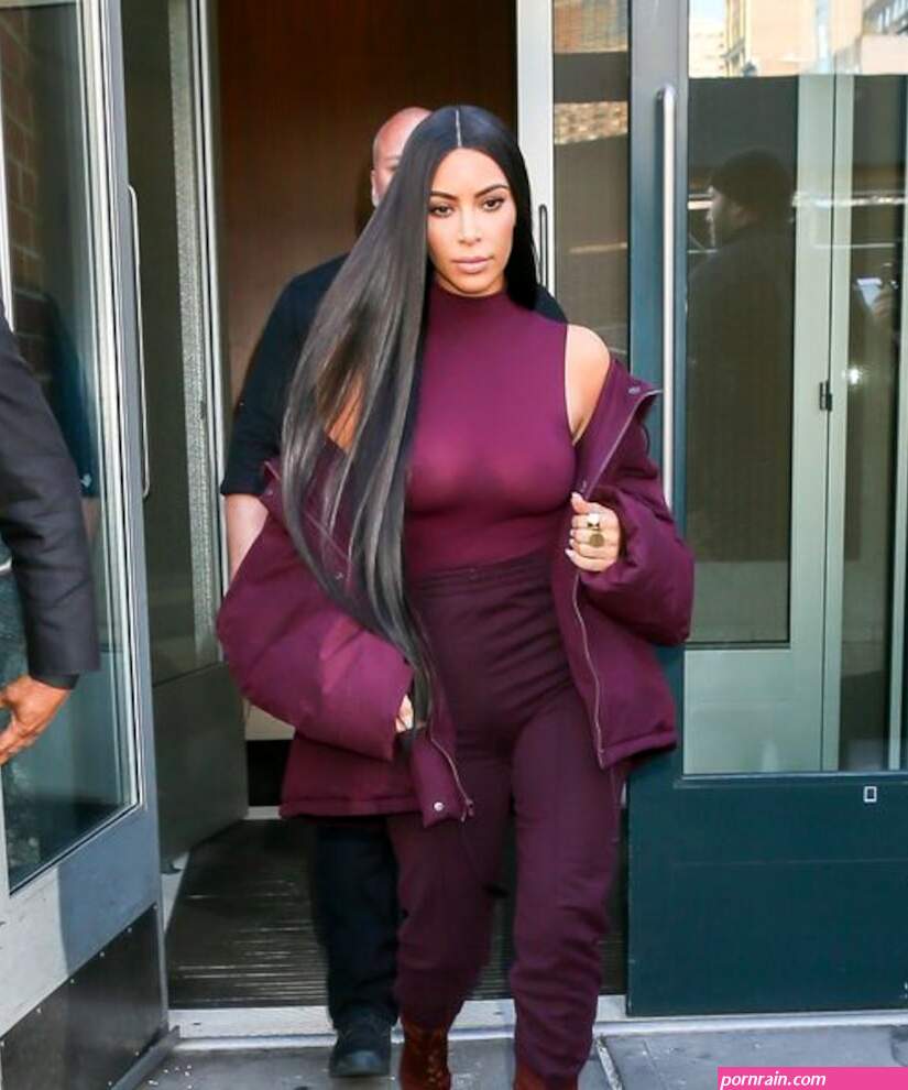 kim kardashian without bra