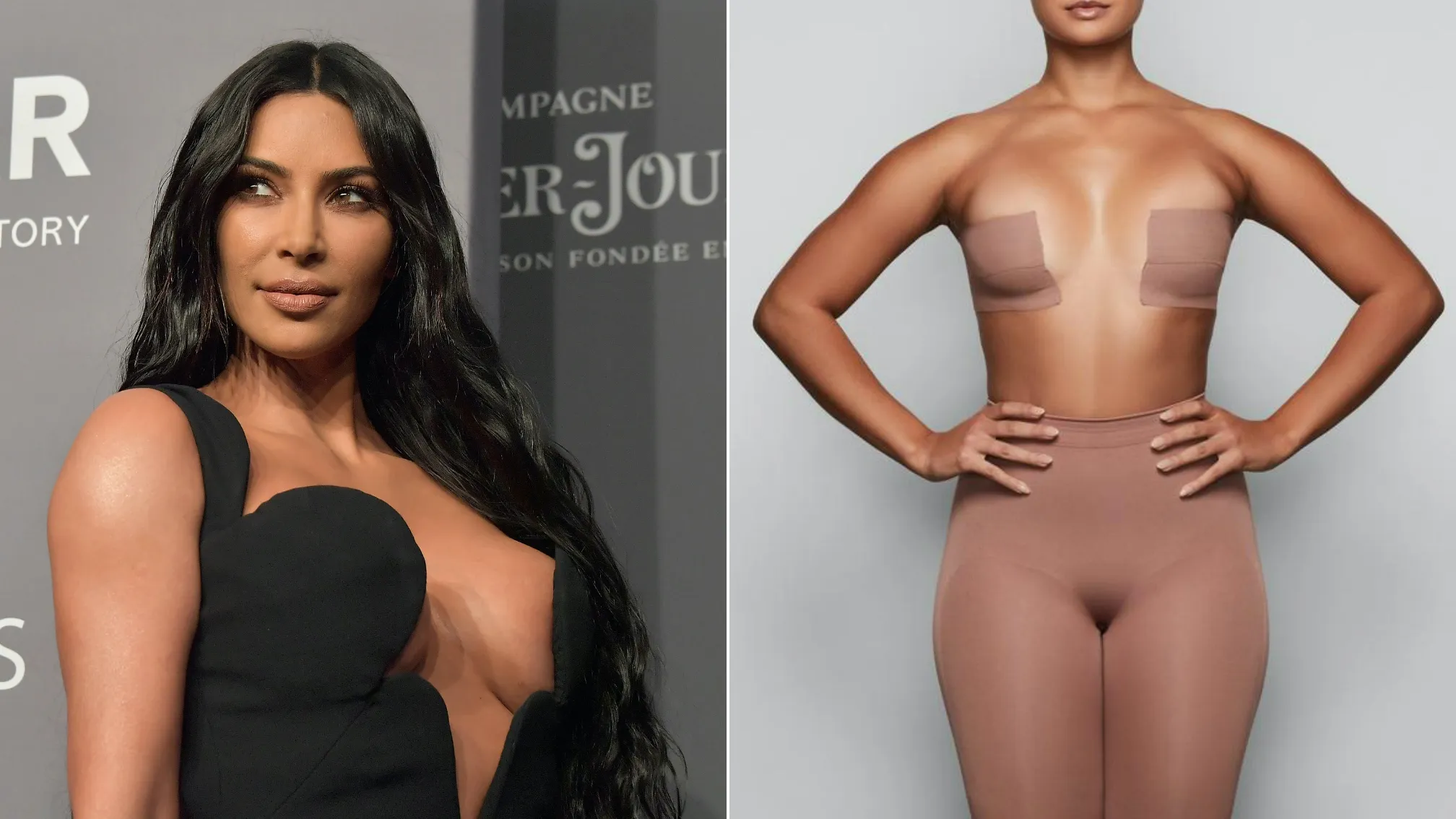kim kardashian without bra