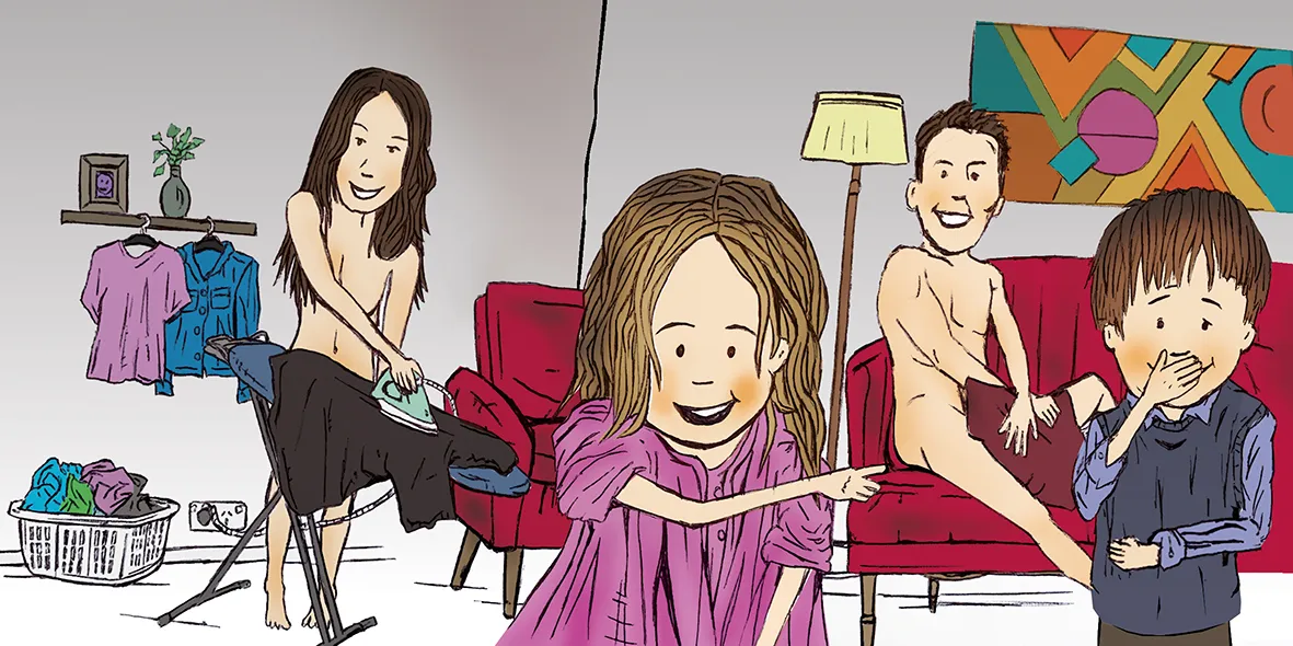 naked family