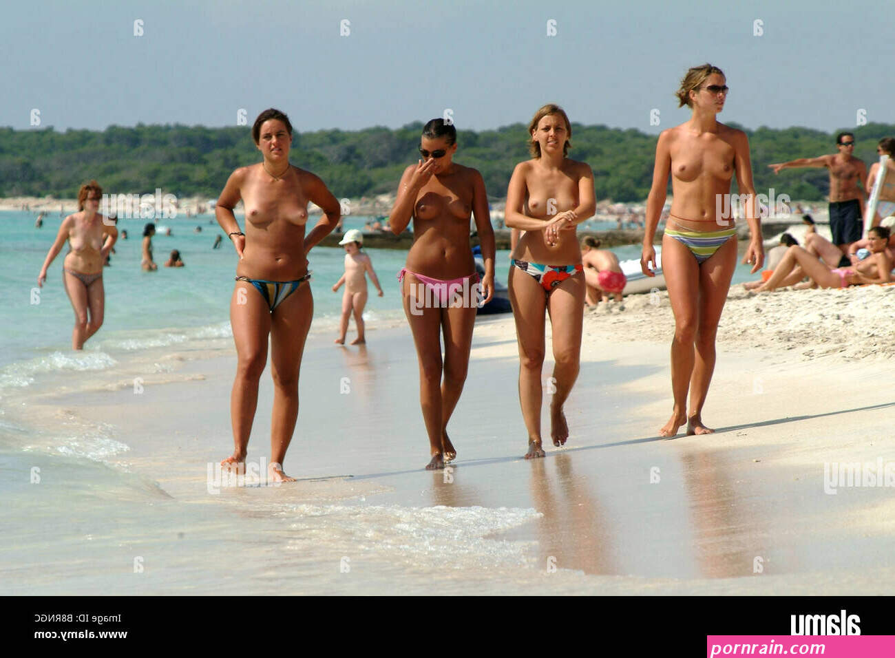 family nude in beach