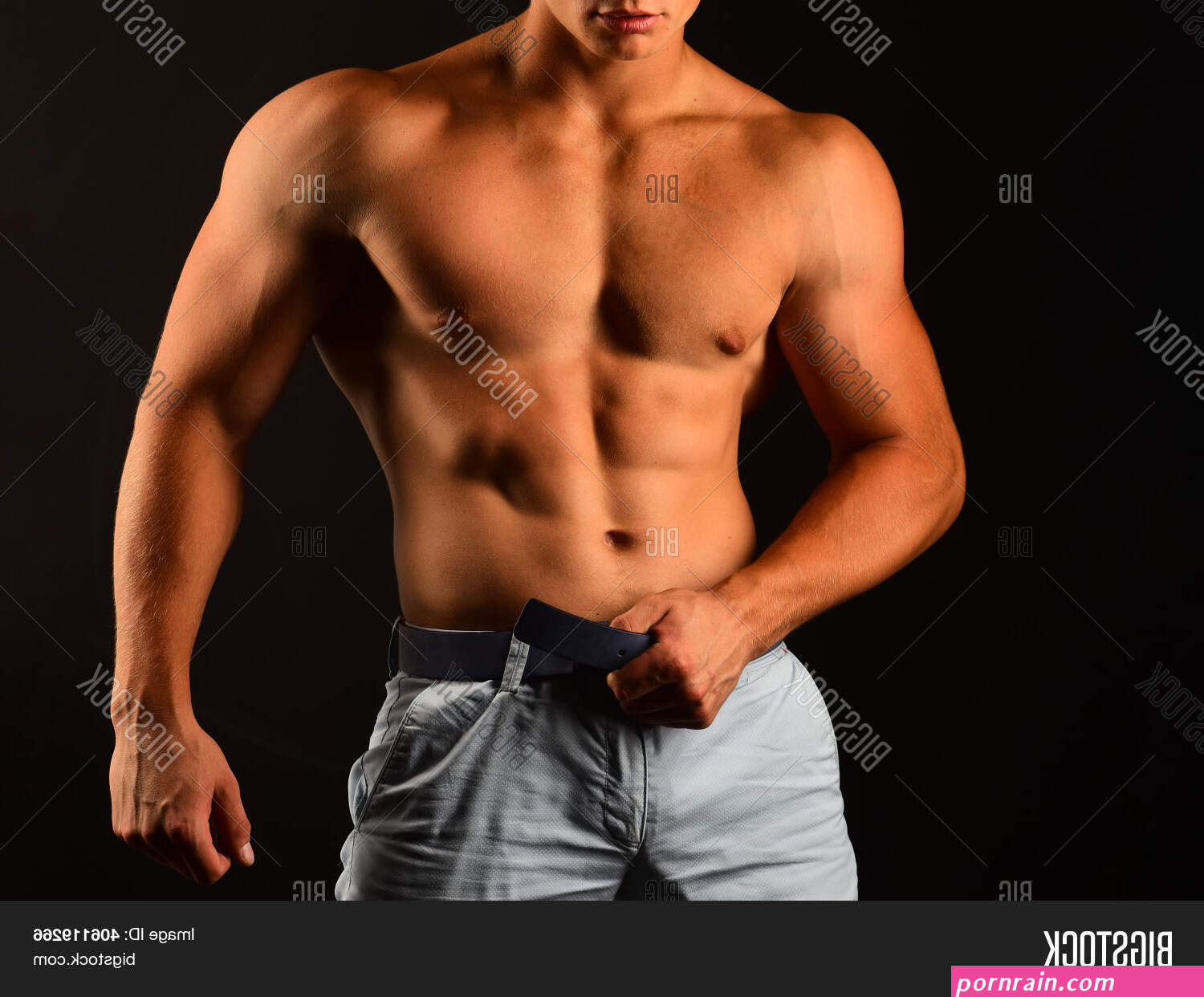 muscle nude man