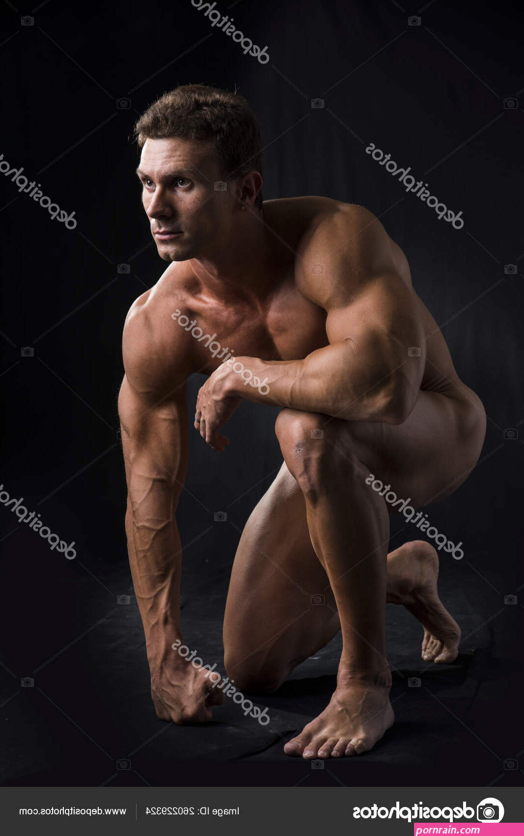 muscle nude man