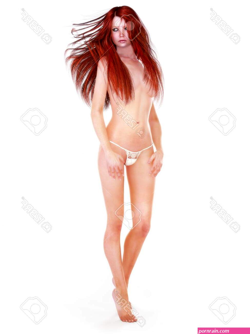 red head nude