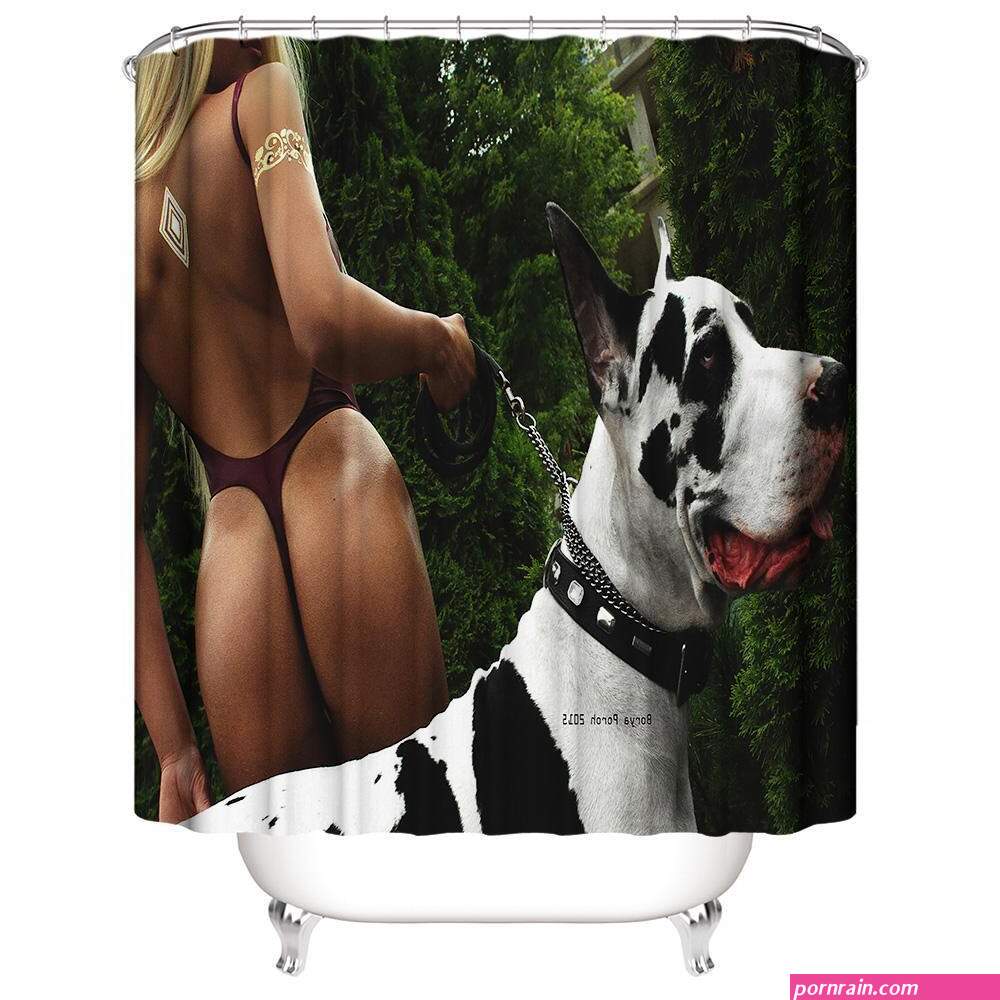 Сексуальная Женщина Бикини Ass Walking Ее Big Dog 3D Цифровой Печати  Печатные Водонепроницаемая Ванной Окно Душ Шторы Искусство С Крючках От 1  454 руб. | DHgate