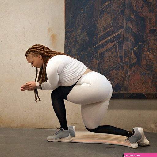 AI Art Generator: Big booty White girl, Twerking, Behind View, 1700s, Hands on Knees, Squat