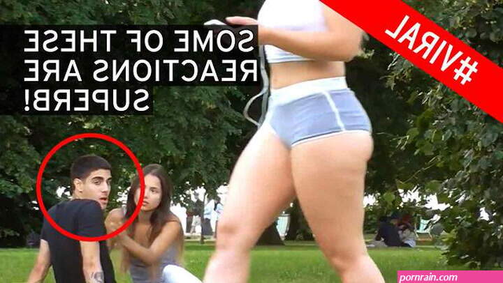 Woman wears tiny shorts in public and records how people react for 'Big booty bait' video
