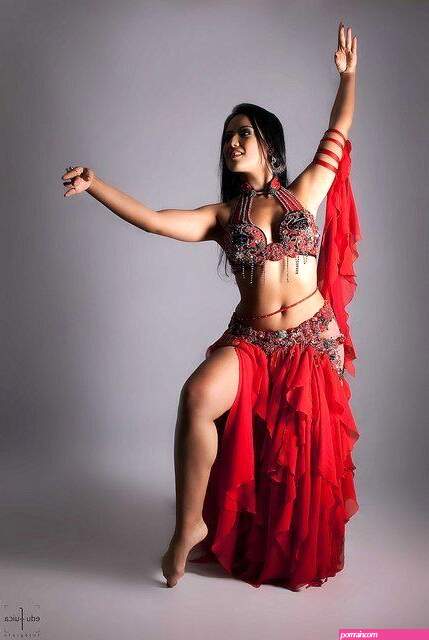 Naked belly dance