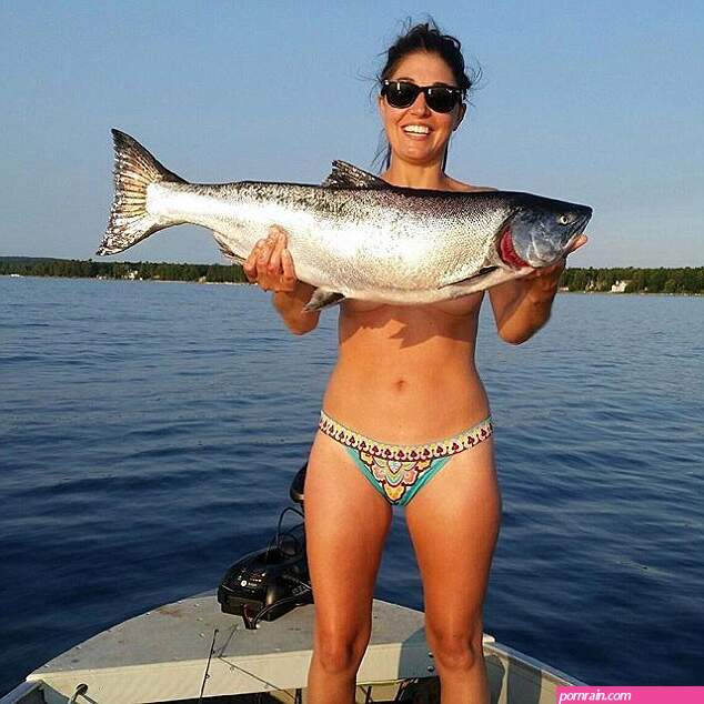 Topless female anglers pose with FISH covering their breasts as trend  sweeps Instagram | Daily Mail Online