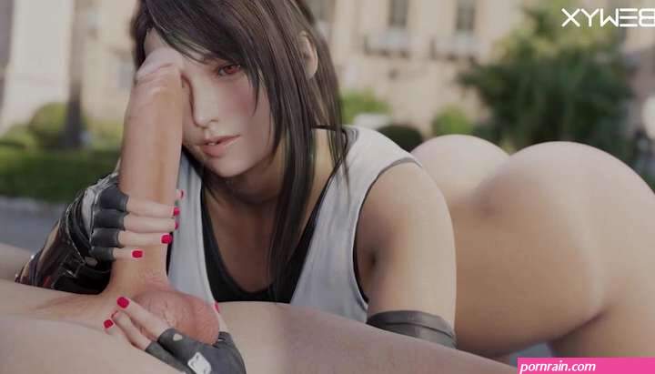Tifa Lockhart Blowjob and Cumshot with Cloud