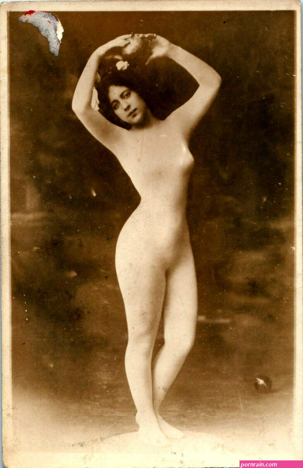 Vintage 1920's Flapper Girl Risque Postcard Nude Girl Dancing Pose Unposted  | Topics