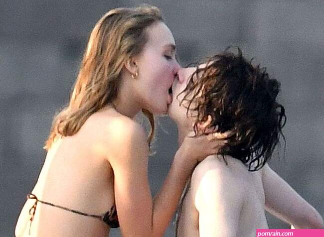 Lily-Rose Depp Hot Deep Kiss And Wet Bikini Photos