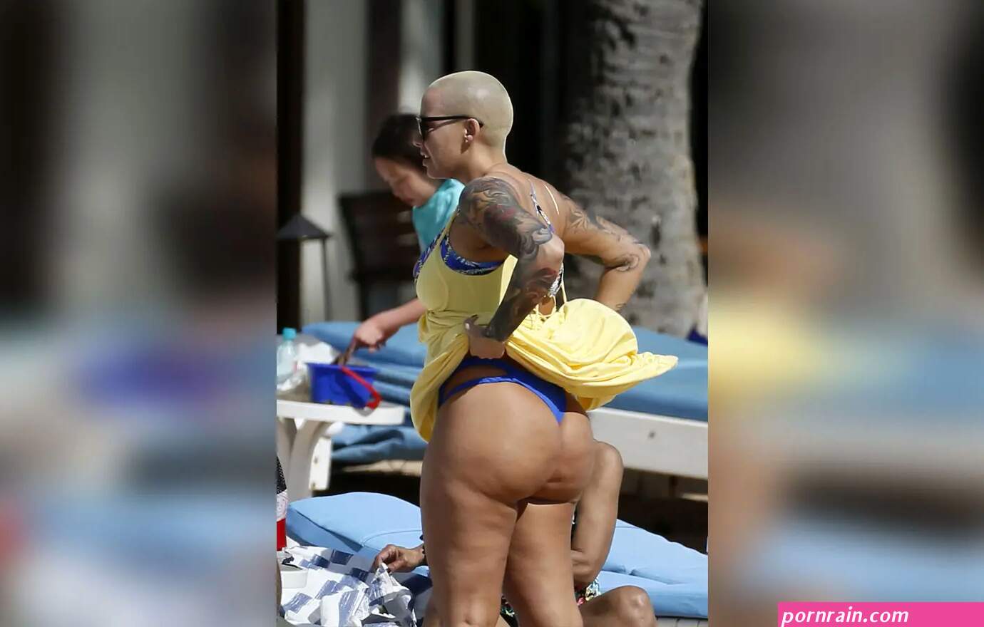 Amber Rose Bares Booty In Thong Bikini, Fuels Butt Implant Rumors