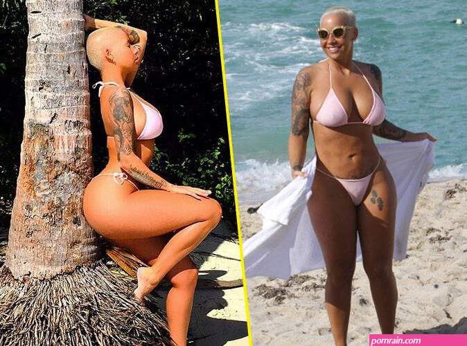 Photos : Amber Rose : booty et seins à l'air, elle sait quoi répondre à ses  détracteurs !
