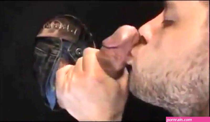 Close-up on a huge cum reward at glory hole