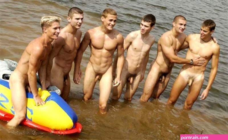 Large Group Of Naked Men