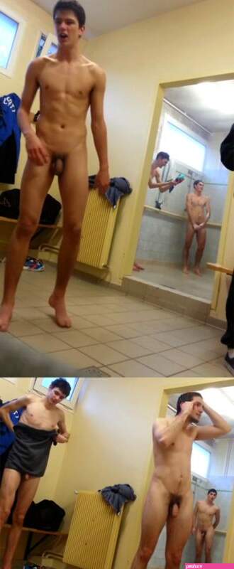 Vintage Nude Men Locker Room