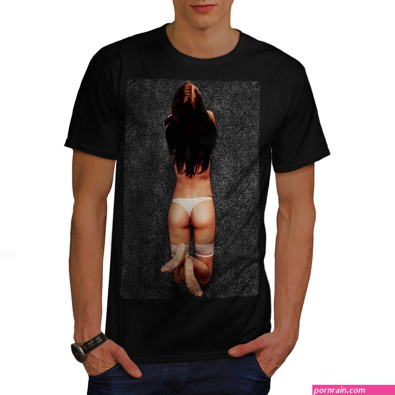 Wellcoda Naked Booty Erotic Sexy Mens T-shirt, Sexy Graphic Design Printed  Tee | eBay