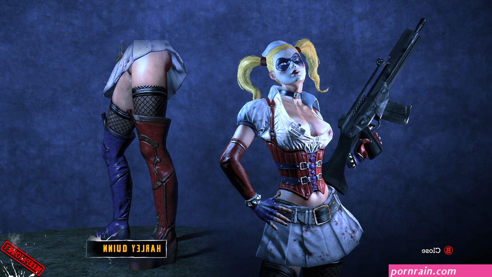 Batman: Arkham Asylum Bottomless Harley Quinn | Nude patch
