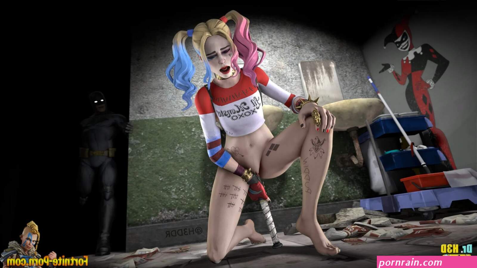 Harley quinn nude cum