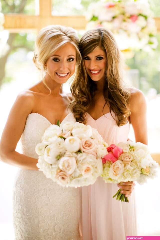 Bride and Bridesmaid