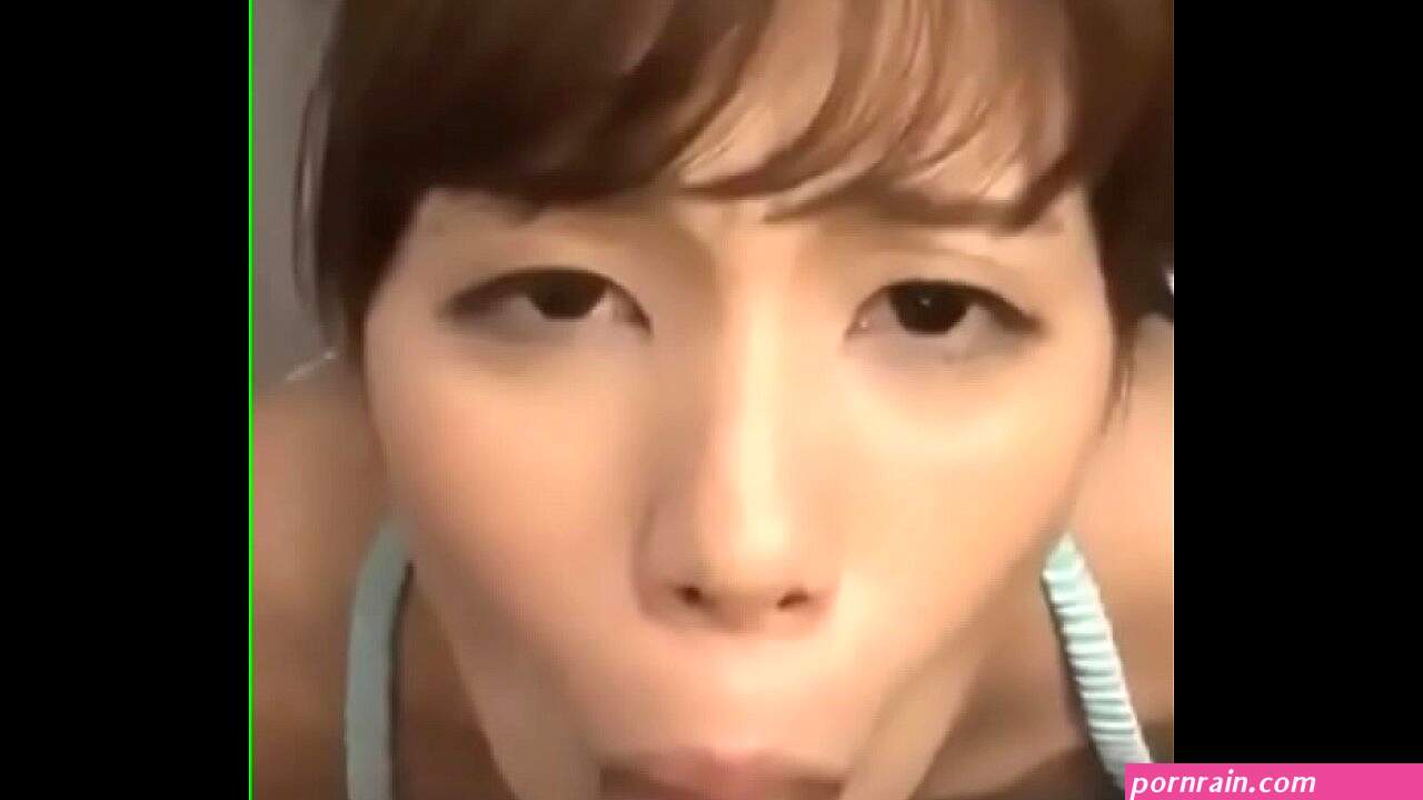 Asian girl lets me cum on her face during work